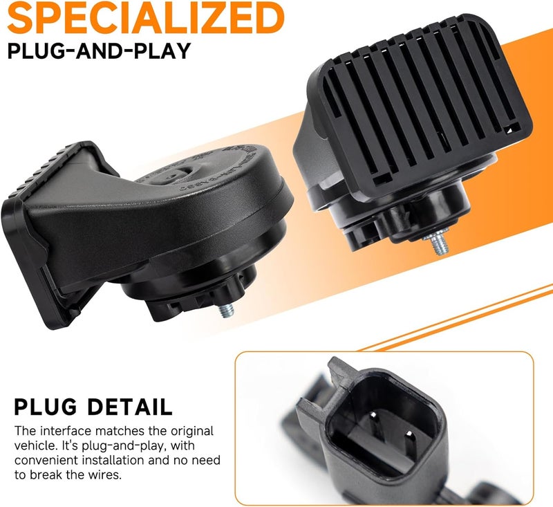 banhao Car Horn for Ford F150 Explorer Mustang/GMC/Chevrolet/Ram/Tesla 12V 130dB Dual Tone Electric Snail Auto Horn Waterproof - Image 3